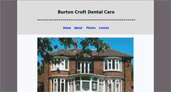 Desktop Screenshot of burtoncroftdentalcare.org